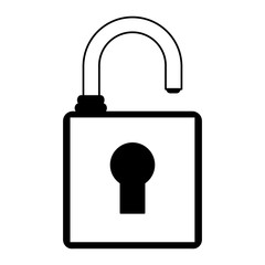 Padlock security symbol vector illustration graphic design