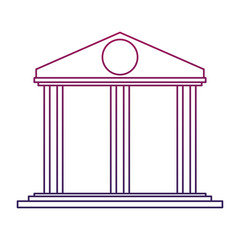 Bank building symbol vector illustration graphic design