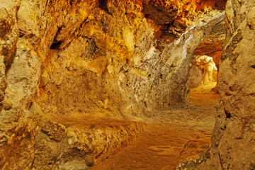 Underground city in Derinkuyu.