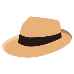 Summer hat isolated vector illustration graphic design