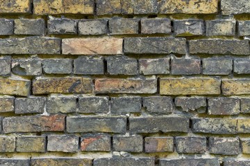 Old weathered brick wall