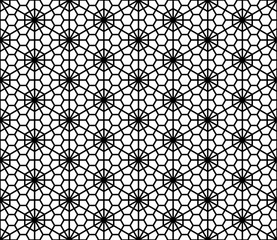 Seamless traditional Japanese ornament Kumiko