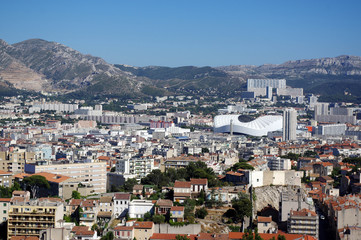 vue sur Marseille depuis Notre-dame-de-la-garde