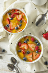 Sweet Homemade Strawberry Fruit Soup