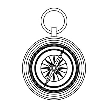 Vintage navigation compass vector illustration graphic design