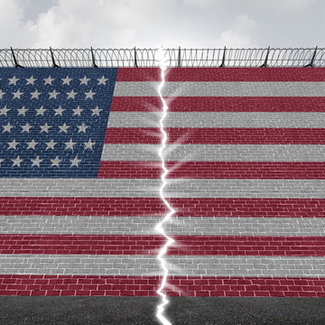 United States Border Wall Concept