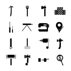 icon Instruments And Tools with tool, money, pictocram, aged and capentering