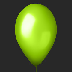 Painted colored balloon.