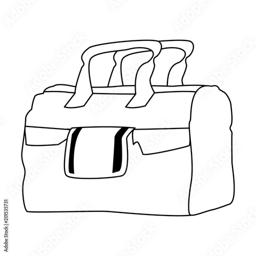 "Sport bag isolated vector illustration graphic design" Stock image and