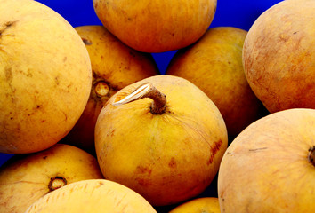 Many Fresh Santol in the market