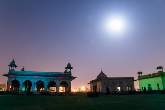 Light and Sound Show at Red Fort (Lal Quila) in Delhi , India