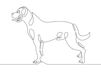 One line dog