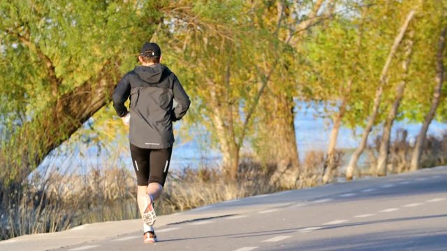 Man Jogging In The Morning