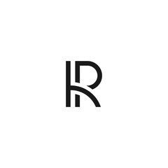 R or TR or RT logo icon monogram