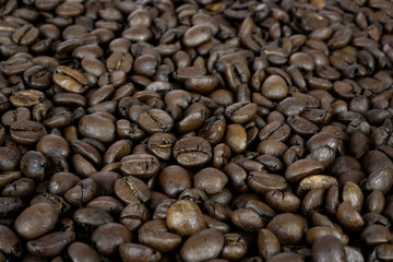 Coffee beans texture