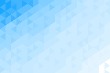 Fototapeta premium Abstract geometric pattern from triangles. Blue sky, water. Back plan. Vector illustration.