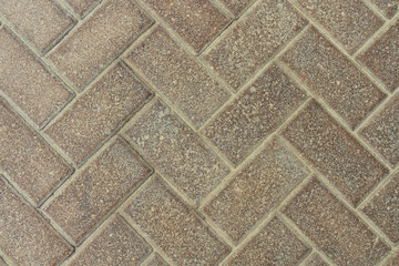 Obraz premium Clinker sidewalk paving stones. Paving stones, paving slabs. Background.