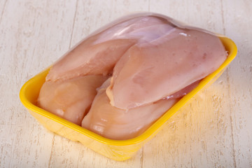 Raw chicken breast