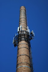 Old brick chimney