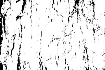 Obsolete texture of tree bark trace. Distressed vector overlay for vintage effect.