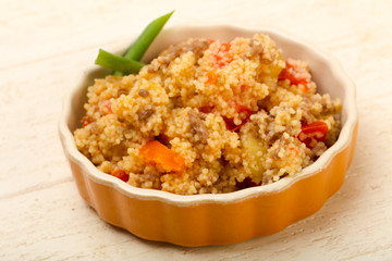 Couscous with meat
