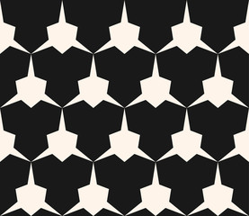 Obraz na płótnie Canvas Vector geometric seamless pattern with edgy triangular shapes. Repeat tiles