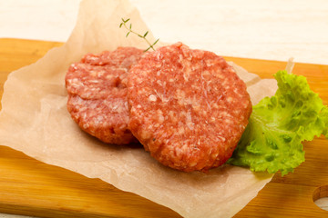 Raw cutlet