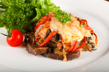 Baked pork tongue