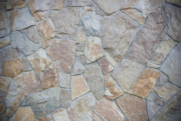 Stacked Stone Brick Wall