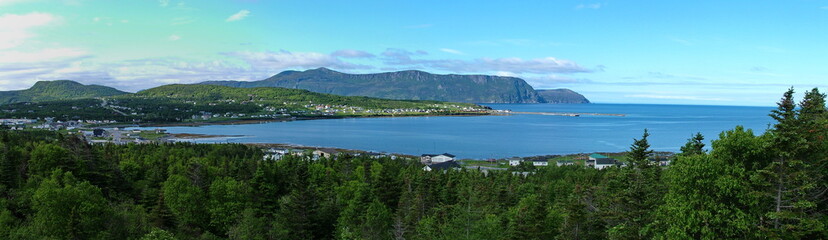Fototapeta na wymiar Rocky Harbour, Newfoundland, Canada. Panoramic View