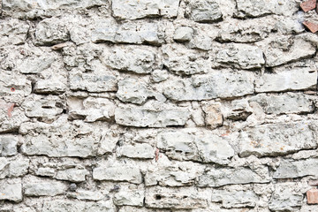 Cracked brick wall, blocks in a line background