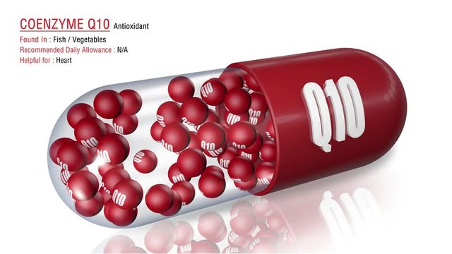 Coenzyme Q10 - Animated Antioxidant Capsule Concept