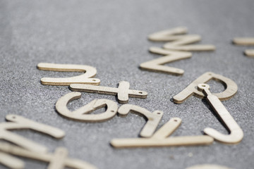 wooden letters
