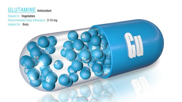 Glutamine - Animated Antioxidant Capsule Concept