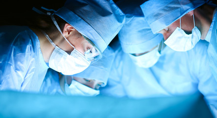 Young surgery team in the operating room
