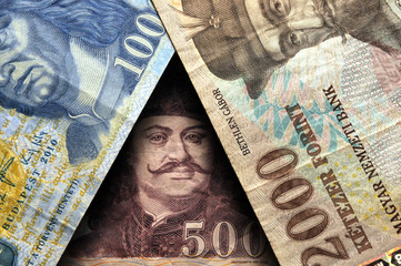 Magyar forint Форинт Hungarian forint Fiorino ungherese Mađarska forinta money  ungarische...