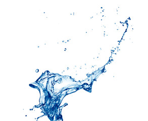Obraz premium Water splashing on white background