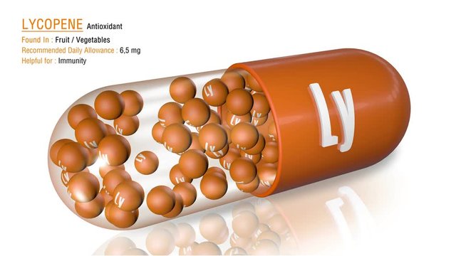 Lycopene - Animated Antioxidant Capsule Concept
