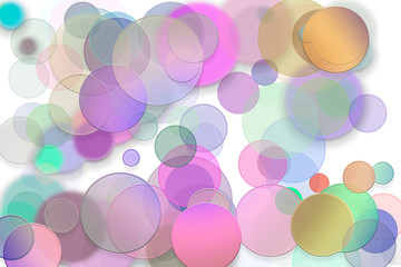 Abstract embossed & random circle, ellipse or bubble shape. Canvas, design, generative & floor.