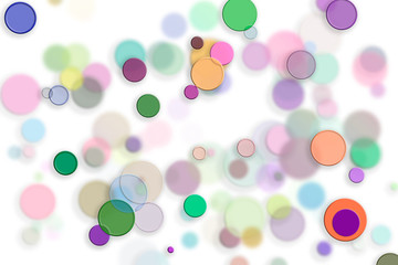 Abstract embossed & random circle, ellipse or bubble shape. Fashion, web, paper & old.