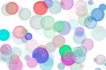 Abstract embossed & random circle, ellipse or bubble shape. Design, surface, art & old.