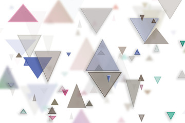 Abstract embossed & random triangle shape, digital generative art for web page. Texture, pattern, repeat & effect.