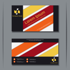 Business visiting card vector design template