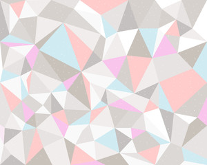 Pink and blue triangle geometric abstract vector illustration pastel tone