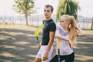couple doing sporty activities together