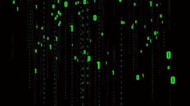 4k The Matrix style binary code,falling number,Seamless loop.future tech background.data digital display,future tech background.