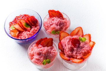 アジアの屋台風かき氷　Taiwan type of epidemic shaved ice