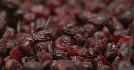Stack Dried red cranberry