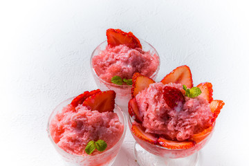 アジアの屋台風かき氷　Taiwan type of epidemic shaved ice