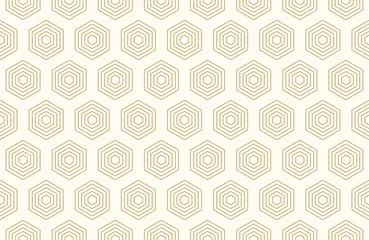 Behang Patroon naadloze abstracte achtergrond zwart goud kleur en lijn. Geometrische lijnvector. © Strawberry Blossom